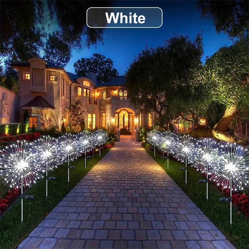 ✨ 90-200 LED Solar Firework Light | Waterproof Outdoor String Lights | 8 Modes for Garden, Christmas, & Party Decor