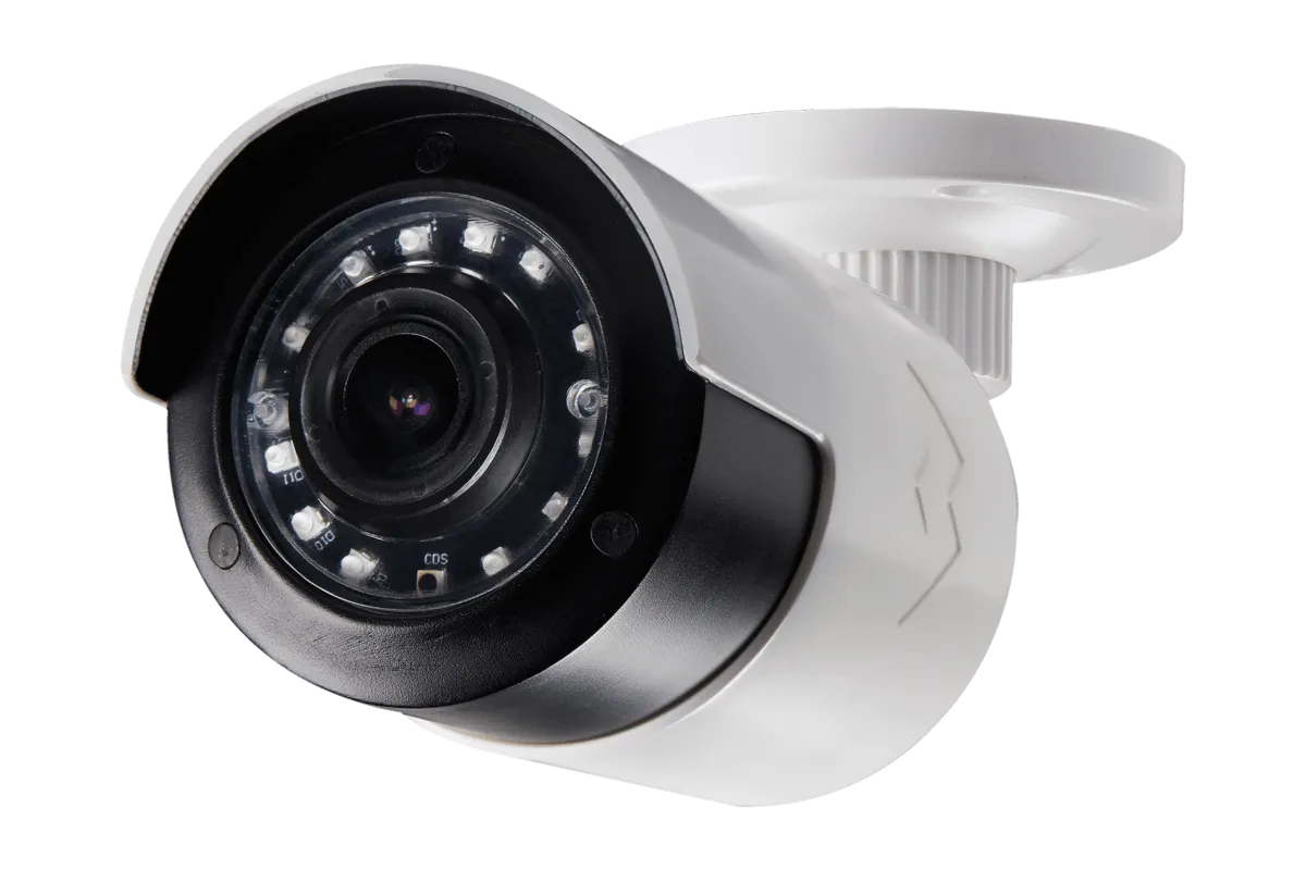 1080p HD Outdoor Security System with 4 Ultra Wide Lens Cameras and 4 Vandal proof 3x Zoom Cameras, 150ft Night Vision