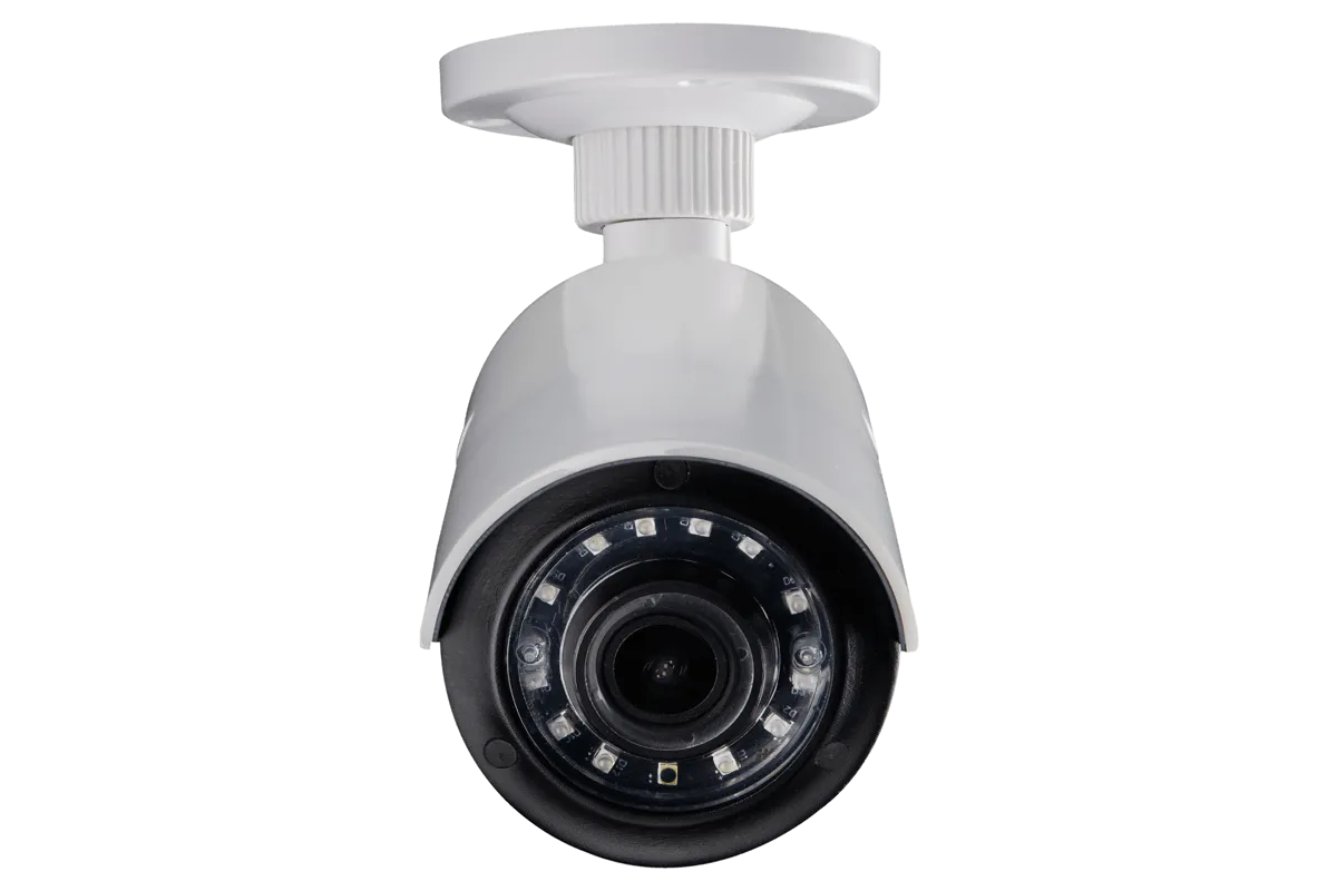 1080p HD Outdoor Security System with 4 Ultra Wide Lens Cameras and 4 Vandal proof 3x Zoom Cameras, 150ft Night Vision