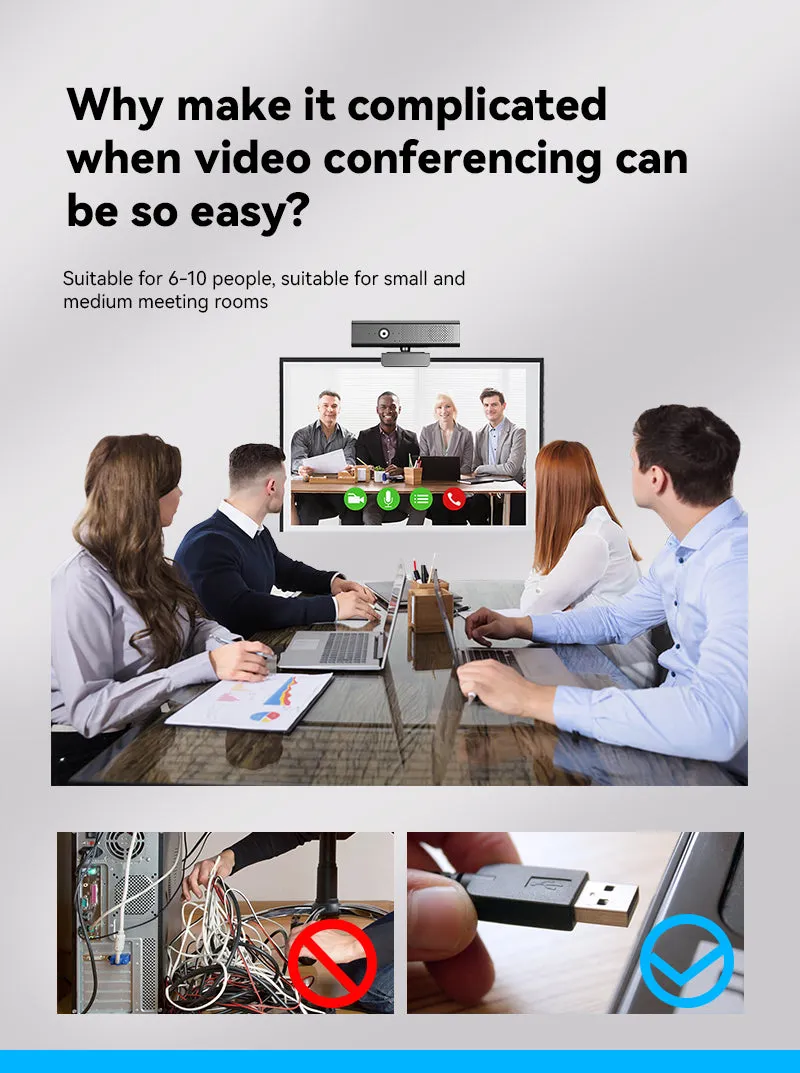 1080P Video And Audio Conferencing Camera Speaker With Mics Q-Sx988