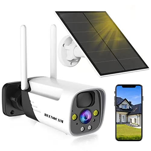 2K Security Cameras Wireless Outdoor Solar Battery