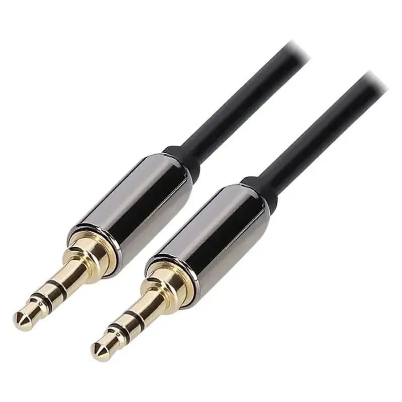 3.5mm Male to Male Stereo Audio AUX Cable Auxiliary 3ft for Car PC iPhone iPod Black