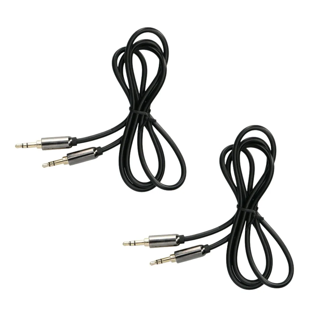 3.5mm Male to Male Stereo Audio AUX Cable Auxiliary 3ft for Car PC iPhone iPod Black