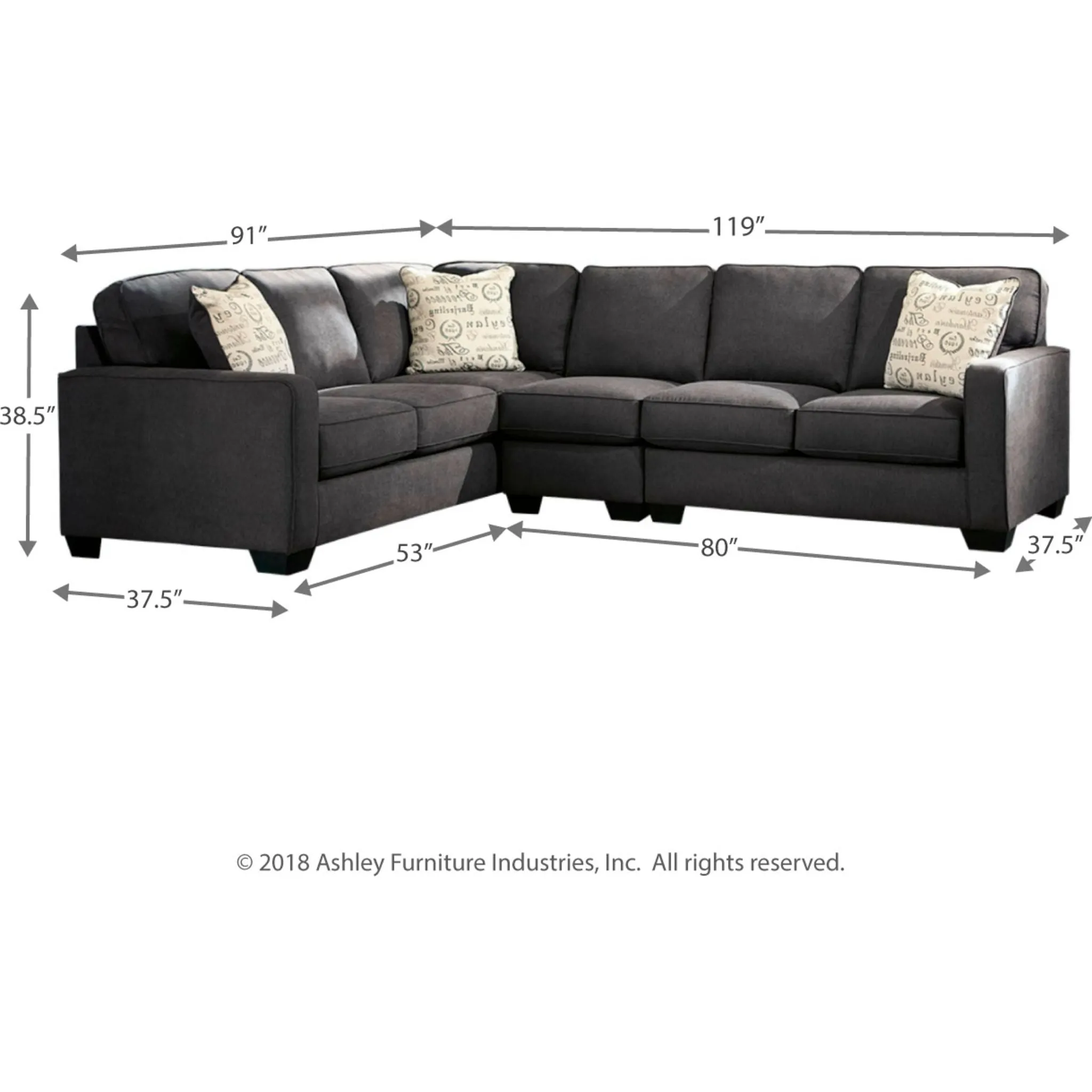 Alenya 3 Piece Sectional