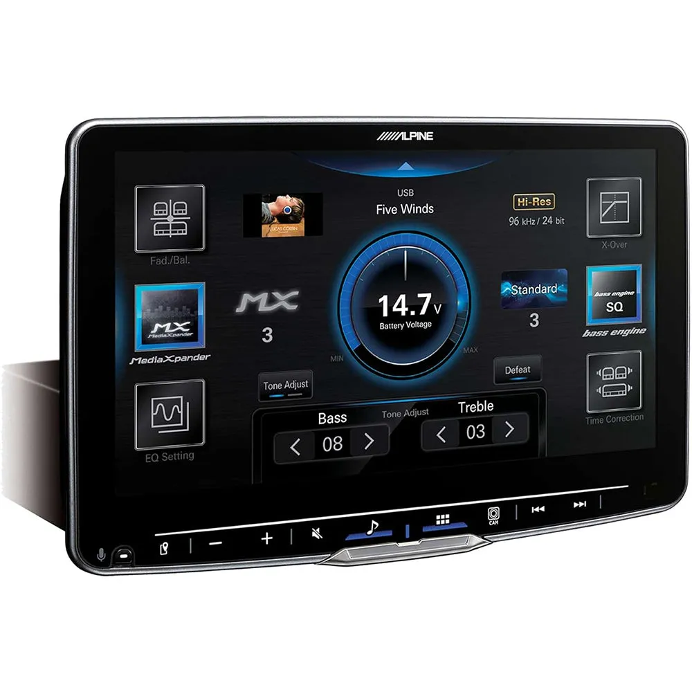 Alpine Halo9 Digital Multimedia Receiver Bluetooth Carplay Android Auto iLK-F509