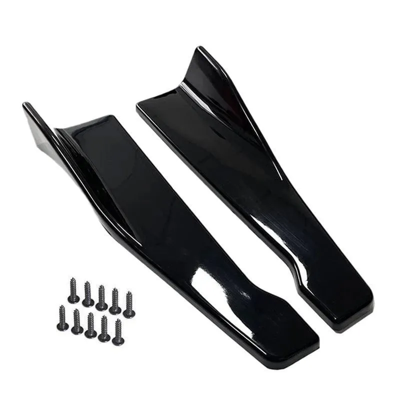 Car Defender Kit: Rear Bumper Lip, Side Skirt, Corner Guards - Universal Fit