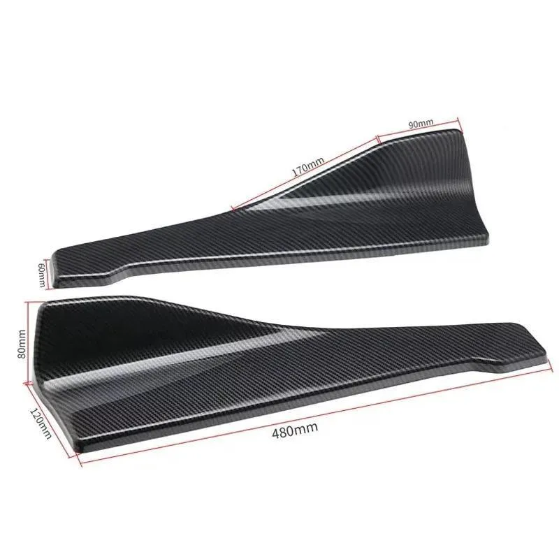 Car Defender Kit: Rear Bumper Lip, Side Skirt, Corner Guards - Universal Fit