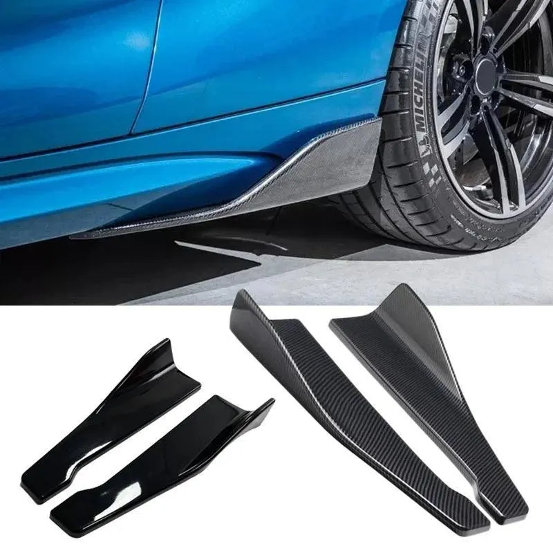 Car Defender Kit: Rear Bumper Lip, Side Skirt, Corner Guards - Universal Fit