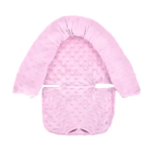 Car Seat Strap Shoulder Pad - Baby Pink  Comfort & Safety Strap Pad