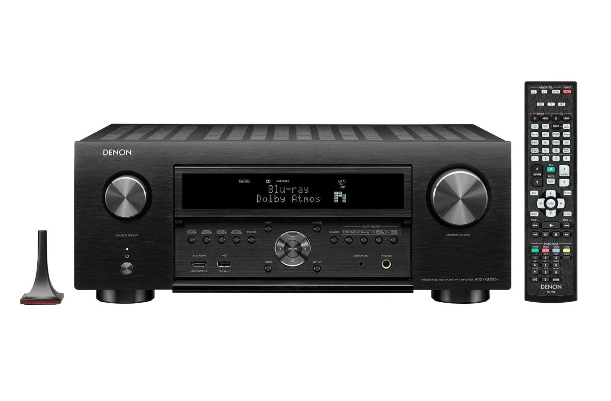 Denon AVC-X6700H 11.2Ch. 8K AV Amplifier with 3D Audio, HEOS® Built-in and Voice Control - Black