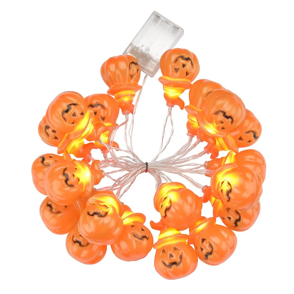 DIY Halloween Lights Pumpkin String Light 10FT Battery Operated Orange