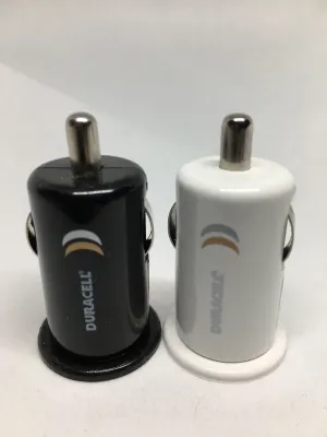 Duracell Mini USB Car Charger in Black or White