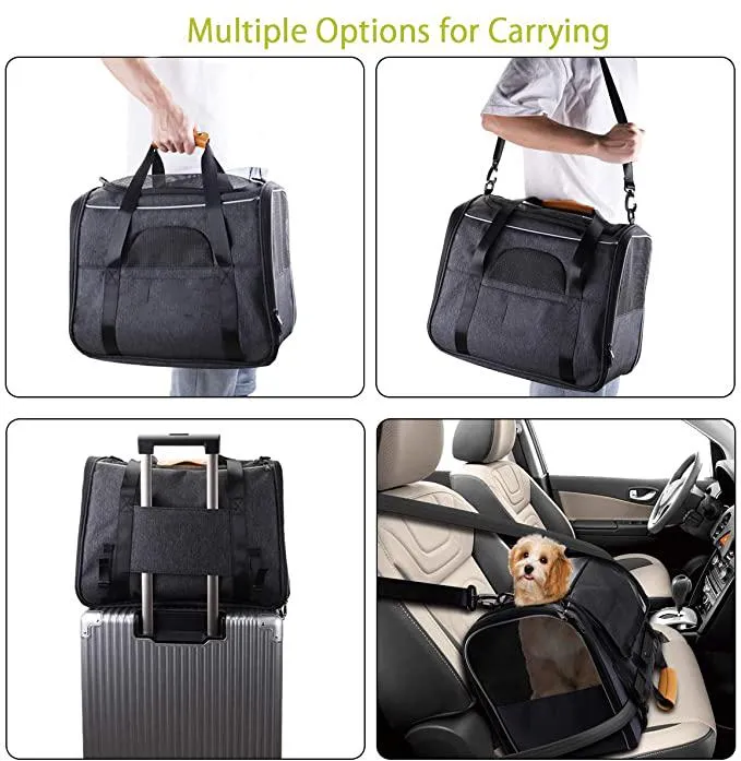 Eco friendly fashion comfortable pet bag portable outdoor travel pet carrier bag