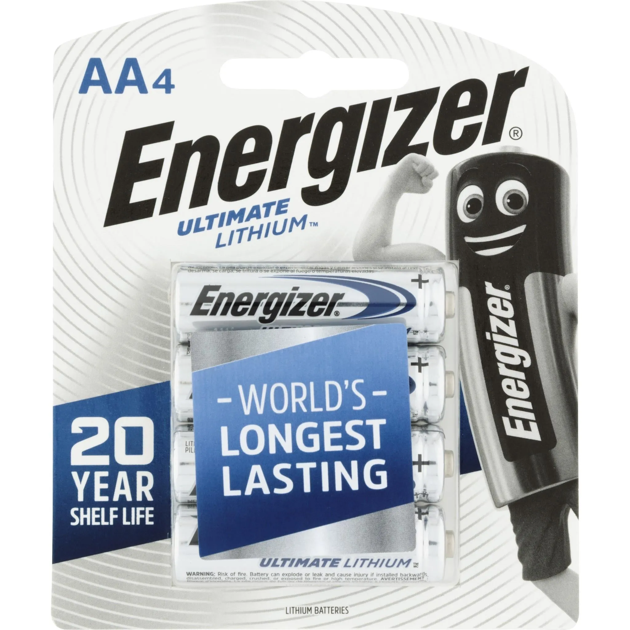 Energizer Lithium AA Batteries (4-pack)