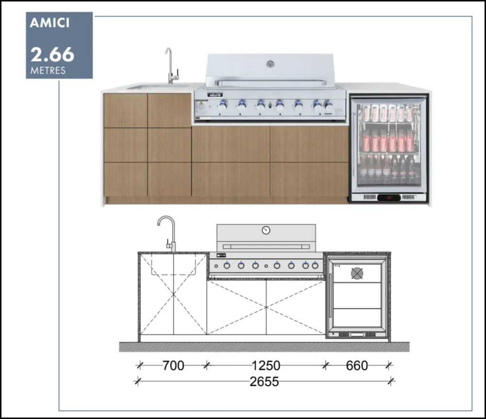 Euro Alfresco 'Amici' Outdoor Kitchen