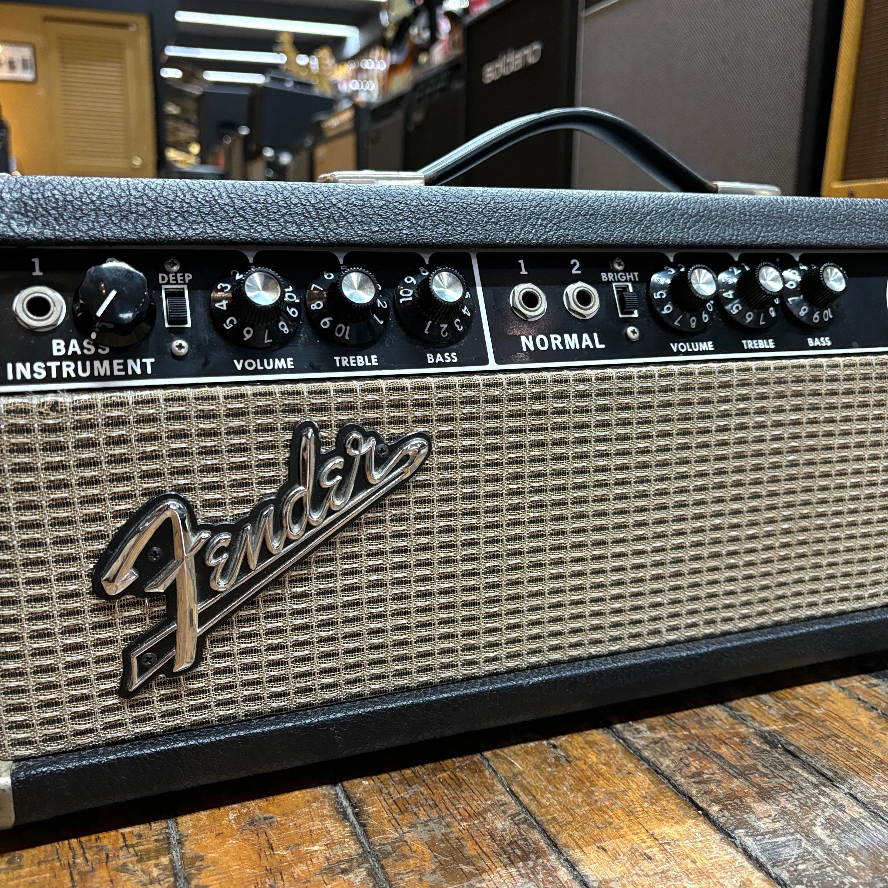 Fender Black Panel Bassman 2-Channel 50-Watt Guitar Amp Head 1966 w/Carl's Custom Amps Rebuild and Mods