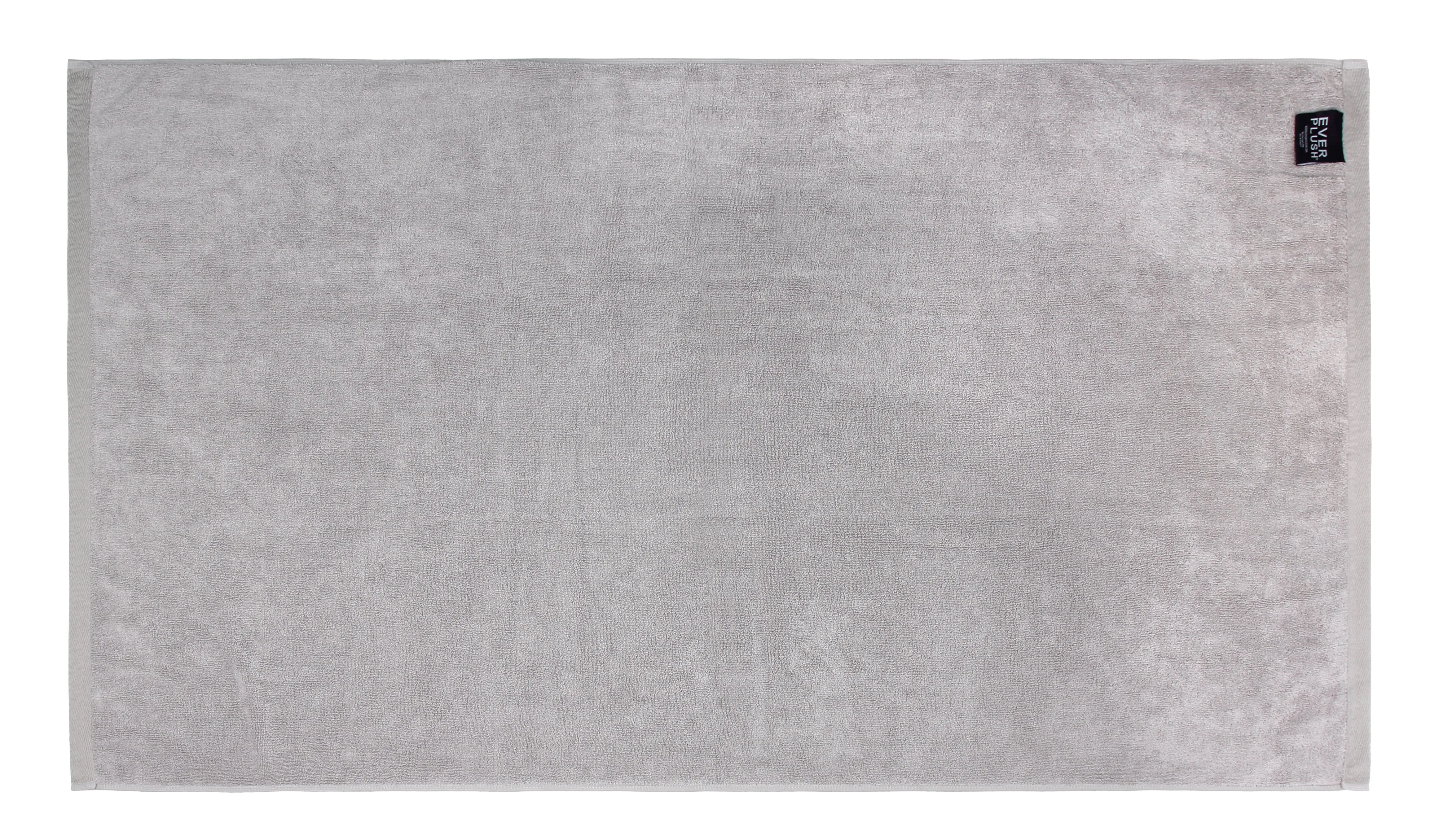 Flat Loop Bath Towel - 1 Piece, Ash (Light Grey)