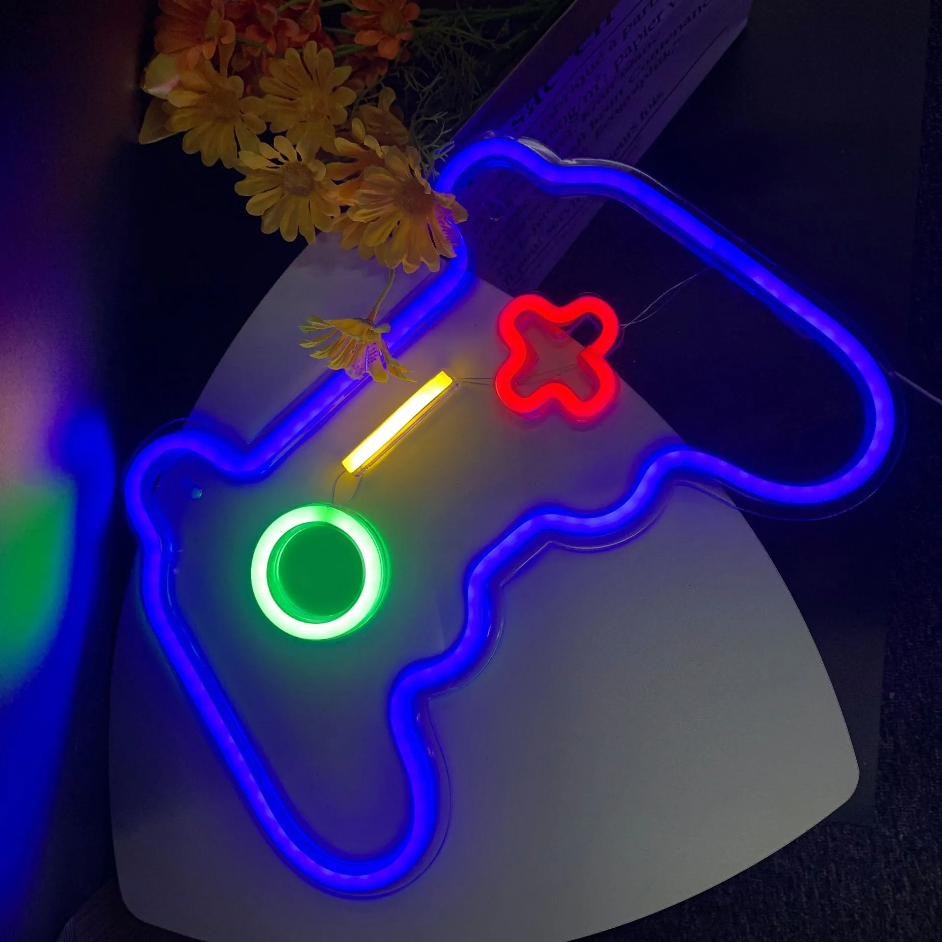 Gamepad Shape Led Neon Light