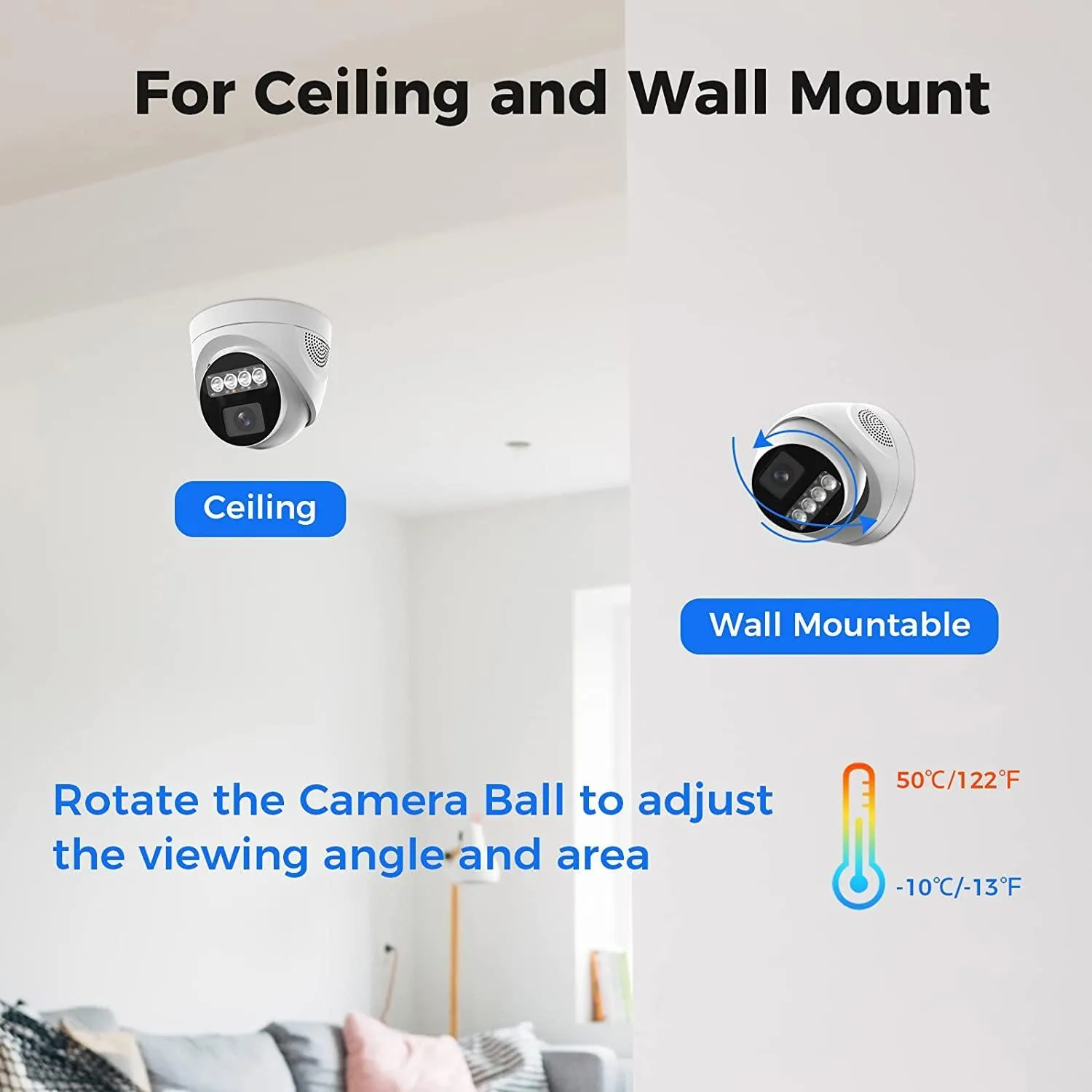 Hiseeu 5MP Home Security Camera System, w/4 Pcs Dome&Indoor Security Cameras, PC/Mobile Remote Access, Night Vision, 1TB HDD, 7/24 Record, Motion Alerts for CCTV Surveillance