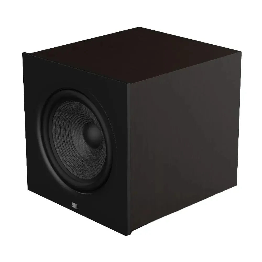 JBL STAGE 200P 300W Powered Subwoofer With 10" Woofer, Espresso Black