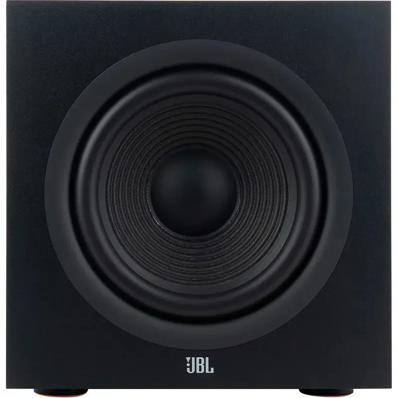 JBL STAGE 200P 300W Powered Subwoofer With 10" Woofer, Espresso Black