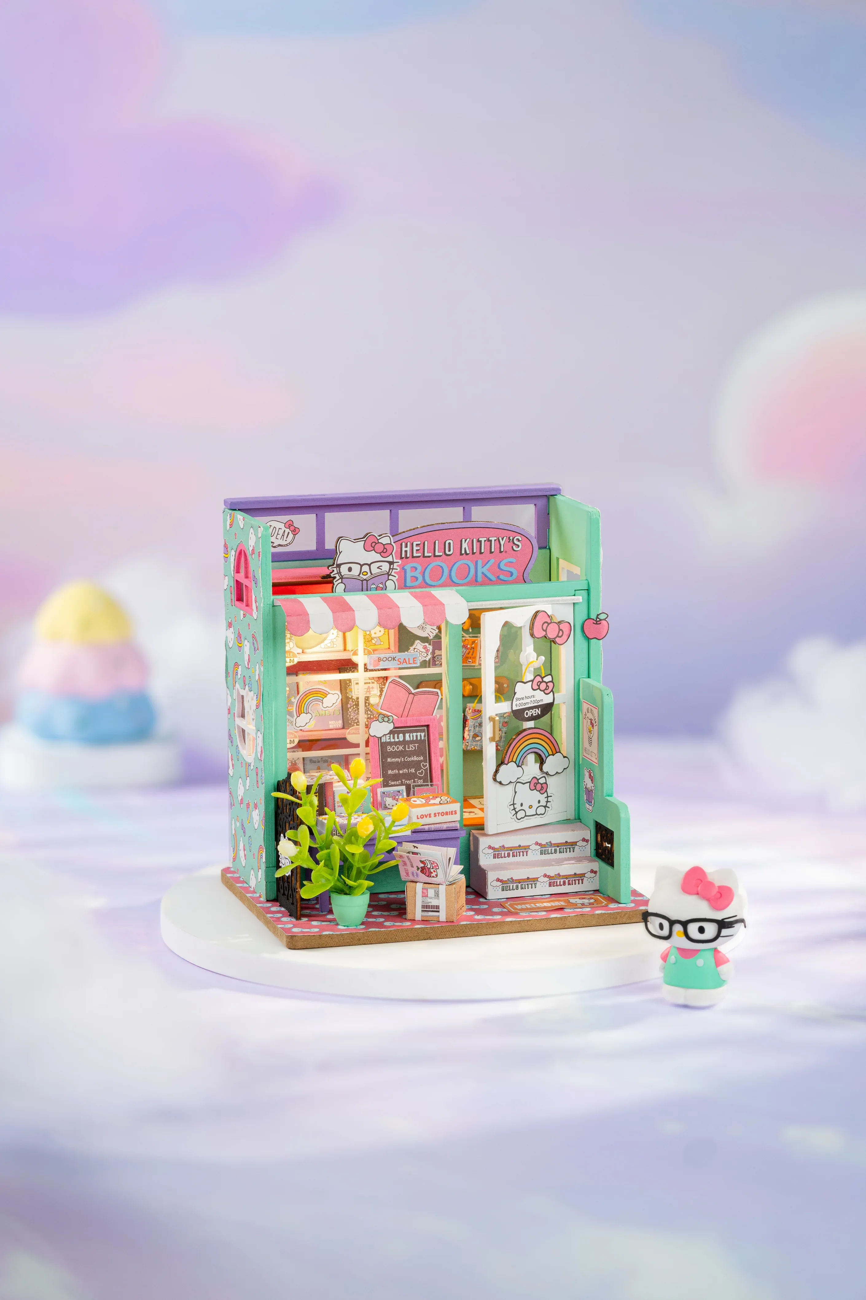 Kit - Hello Kitty Bookstore DIY Miniature House Kit