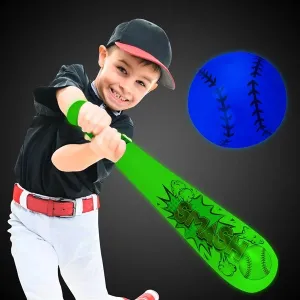 LED Inflatable Baseball & Bat Set