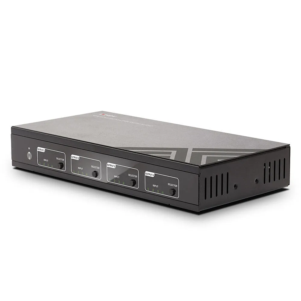 Lindy 4X4 Hdmi 2.0 18G Matrix Switch Pro - Video/Audio Switch - Rack-Mountable