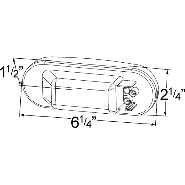 LTG 62521 Grote Oval Dual-System Backup Light (Female Pin)