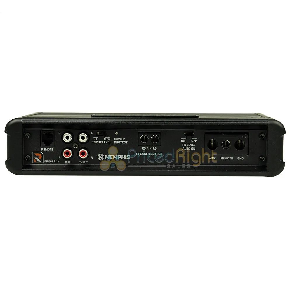 Memphis Audio PRX600.1V Amplifier With Signal Sensing Auto Turn On Function