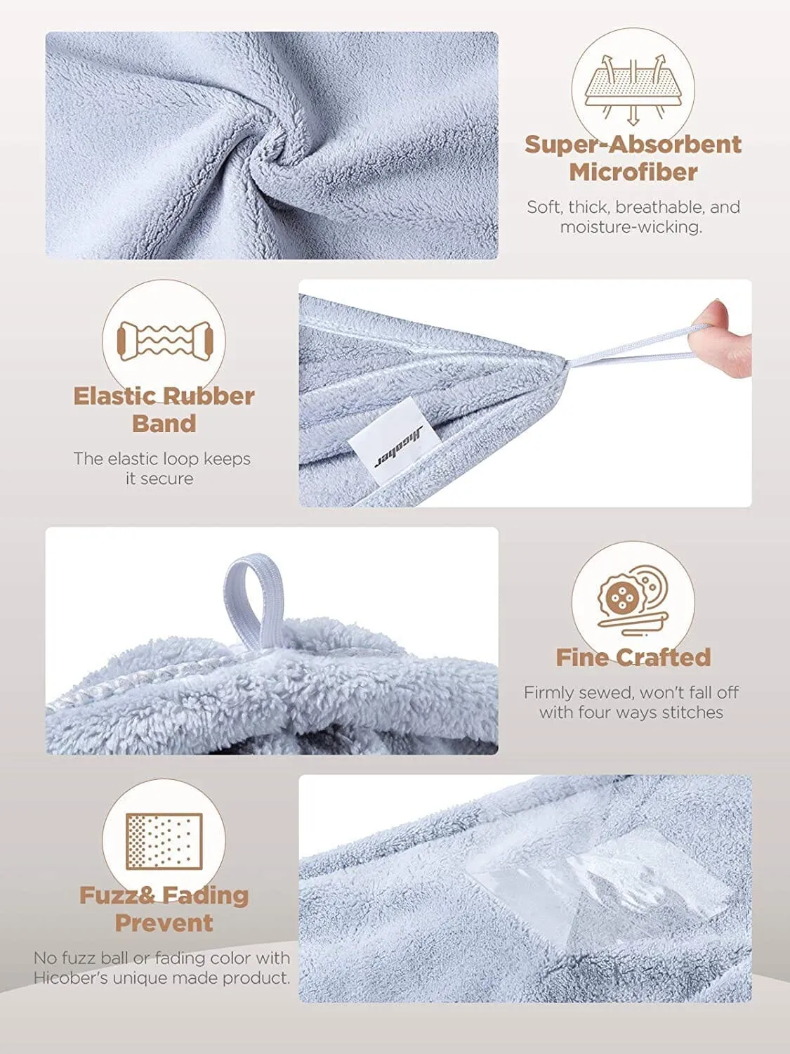 Microfiber Hair Towel | 3