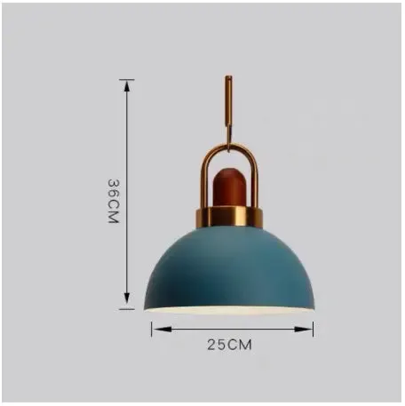 Modern Pendant Lights Nordic Light Iron Colorful Led Hanging Lamp Restaurant Coffee Bedroom E27 Led Light