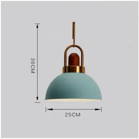 Modern Pendant Lights Nordic Light Iron Colorful Led Hanging Lamp Restaurant Coffee Bedroom E27 Led Light