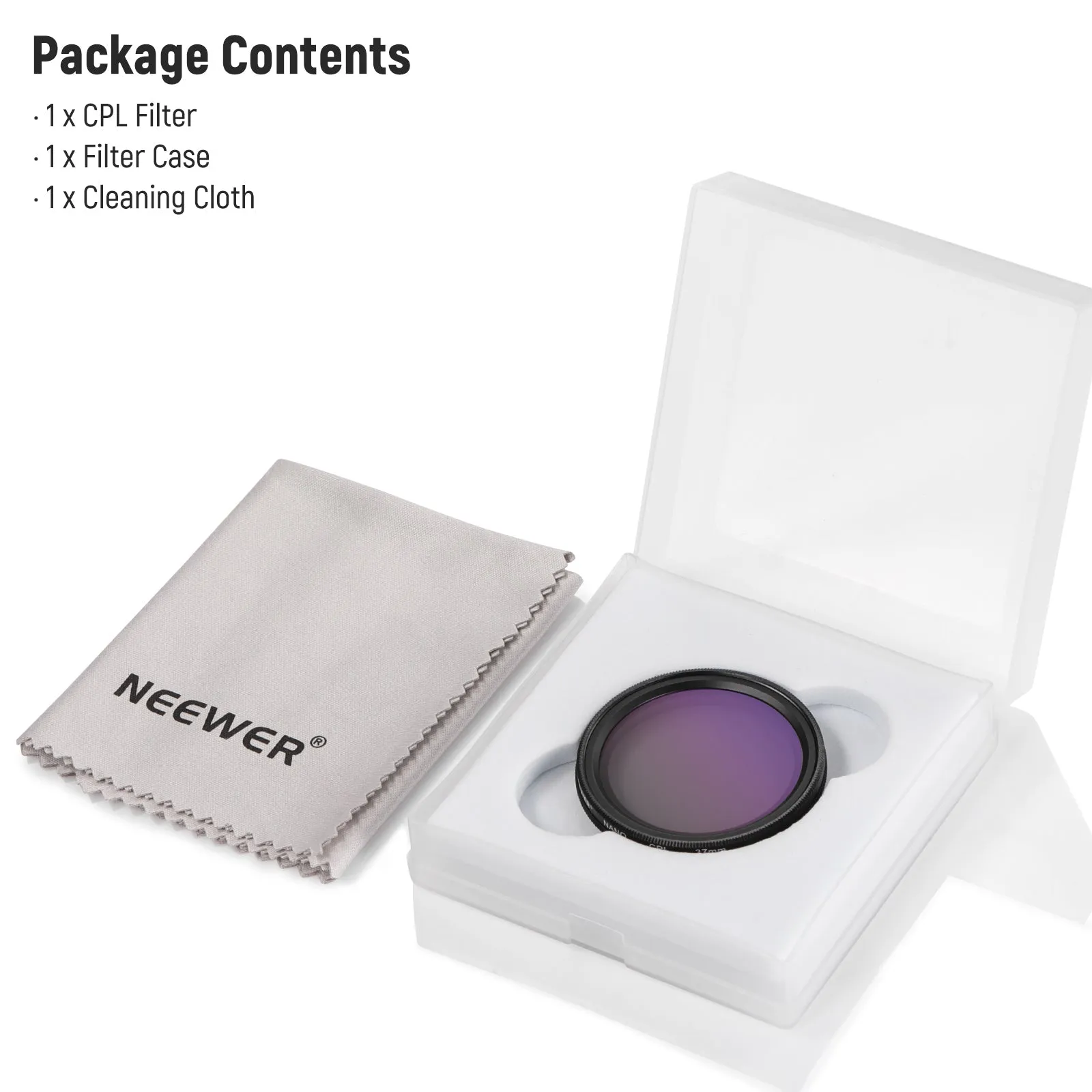 NEEWER 37mm CPL Filter for Dash Cam