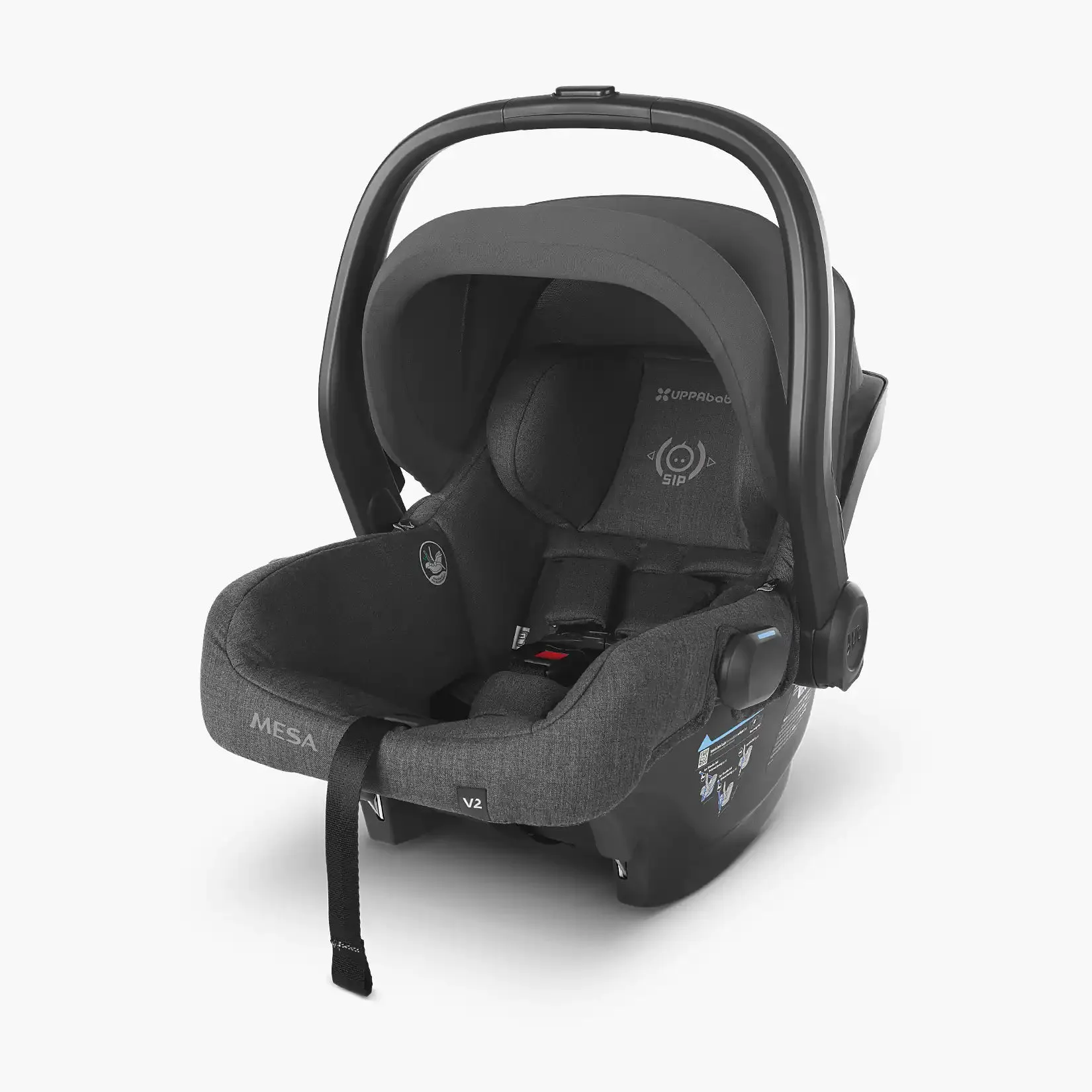 (Open box - NEW) UPPAbaby Mesa V2 Lightweight Infant Car Seat - Greyson (Charcoal Melange Merino Wool)