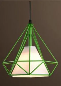 Pendant Lights, Modern Colorful Birdcage LED Kitchen Island Hanging Lighting Fixture