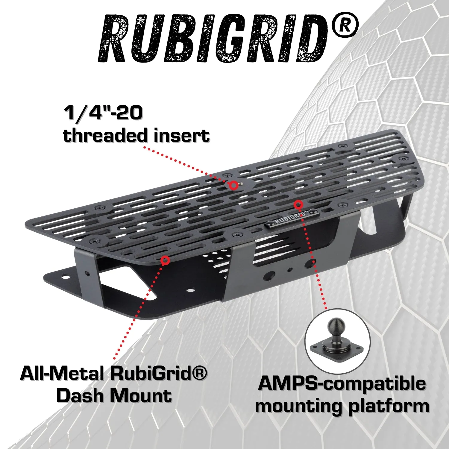 RubiGrid® GMC Sierra   Chevrolet Silverado Dash Mount