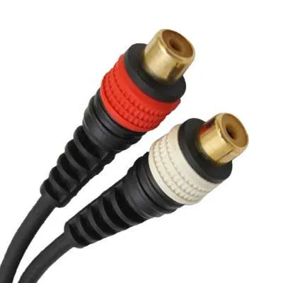 SA-iEM2TRSF (2 Pack) - Male 1/8" to Female RCA Patch Cable