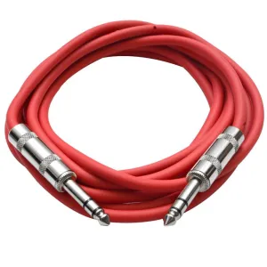 SATRX-10 - Red 10 Foot TRS Patch Cable