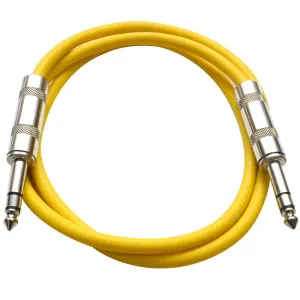 SATRX-3 - Yellow 3 Foot TRS Patch Cable