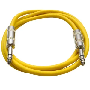 SATRX-6 - Yellow 6 Foot TRS Patch Cable