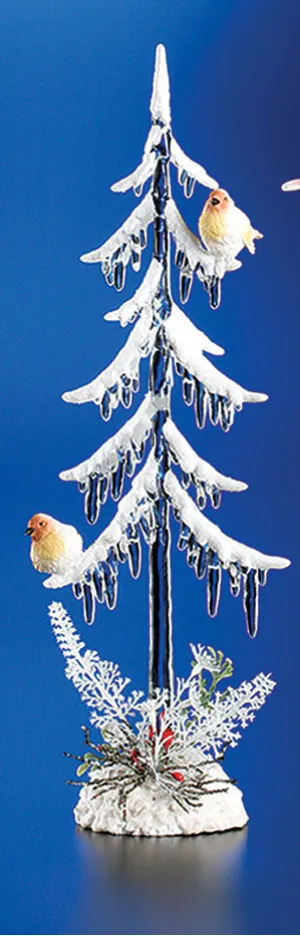 Short Icicle Tree w/ Birds