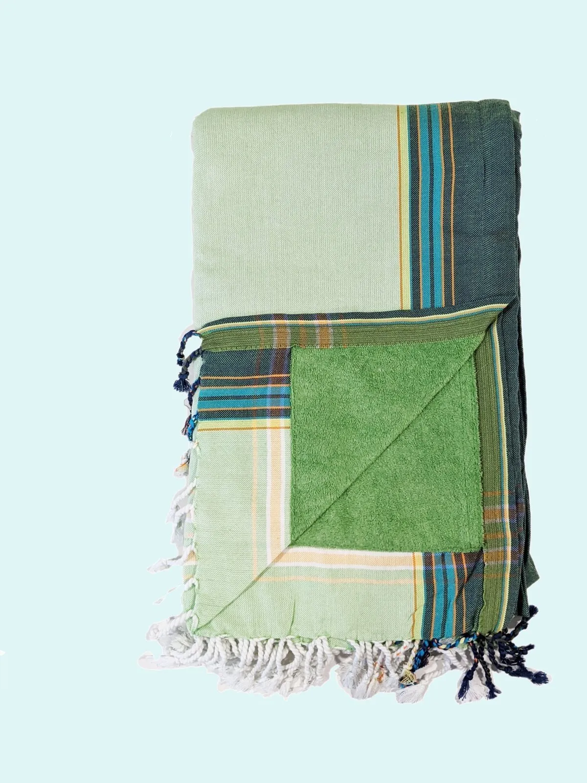 Soft Green Kenyan Beach Towel