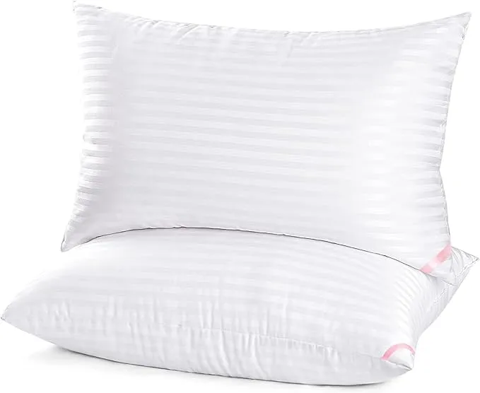 SOFTAC Hollow Microfiber Supersoft Luxurious White Bed Pillow for Comfortable Sleep (Pack of 1) (17 X 27, 2, Count)