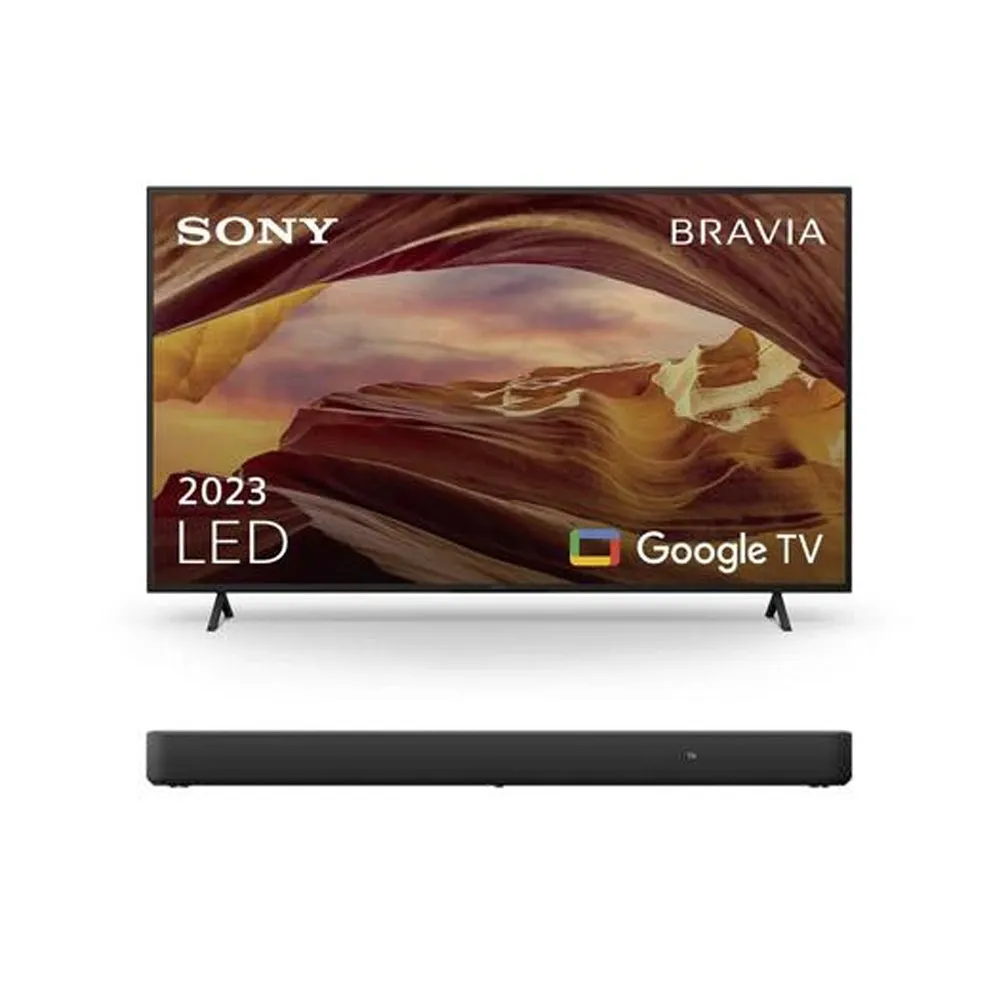 Sony KD65X75WLU 65" 4K HDR Google Smart BRAVIA TV & HT-S2000 3.1ch Dolby Atmos Soundbar Bundle