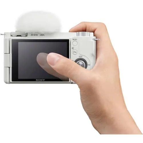 Sony ZV-E10 Mirrorless Camera (Body Only, White)