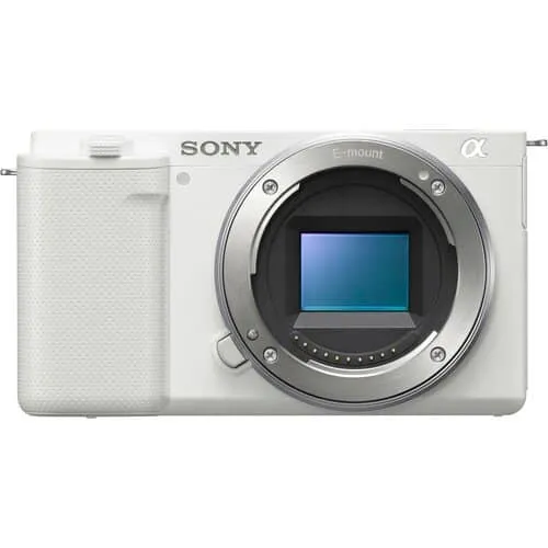 Sony ZV-E10 Mirrorless Camera (Body Only, White)