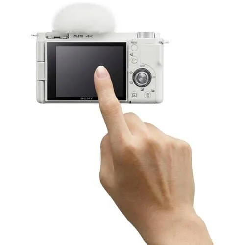 Sony ZV-E10 Mirrorless Camera (Body Only, White)