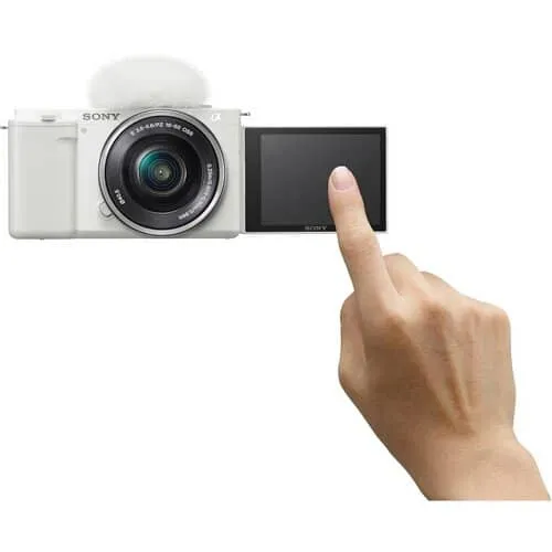 Sony ZV-E10 Mirrorless Camera (Body Only, White)