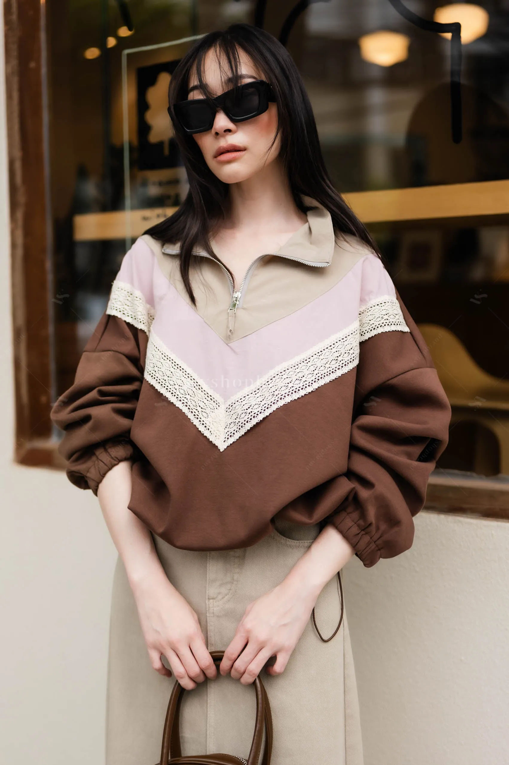 The Trianna sweatshirt Brown